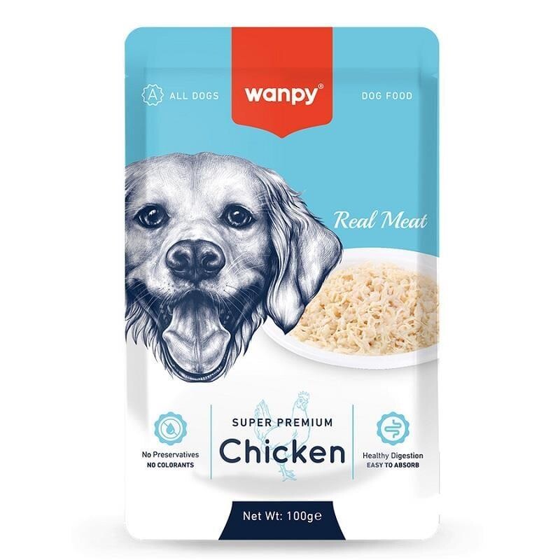 Wanpy Pouch Tavuklu Yetişkin Köpek Konservesi 100 GR TEKLI | SRC: Barcode: 6927749870012